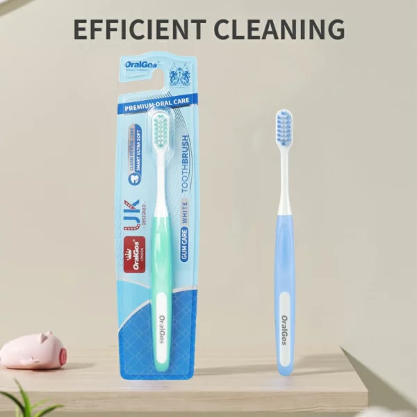 OralGos 10000 Spiral Bristle Toothbrush Ultra-Soft, Deep Cleaning