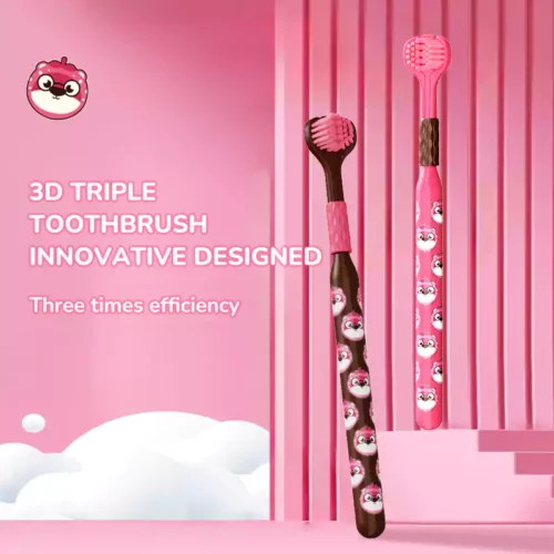 3-sided toothbrush